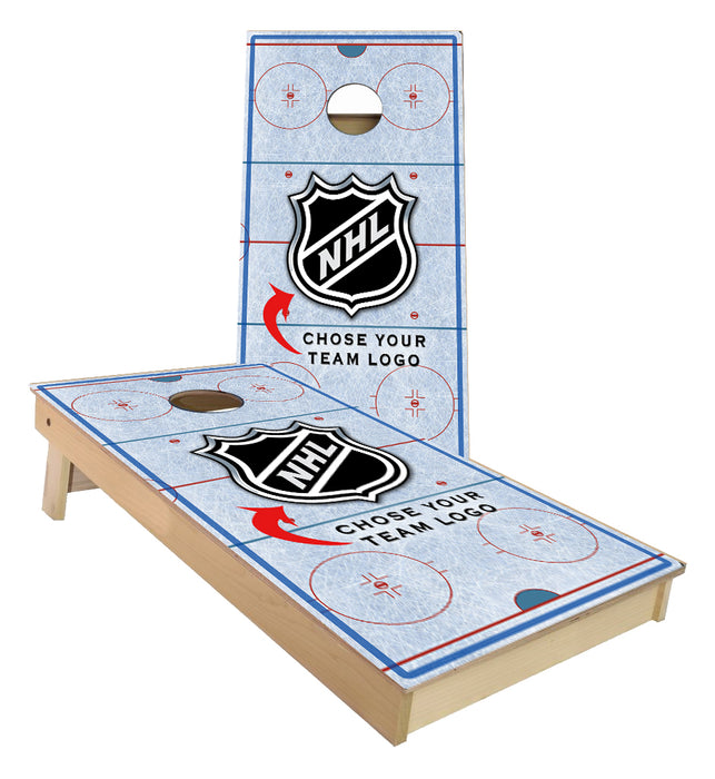 NHL Ice Rink Cornhole Boards  (Choose your favorite team)