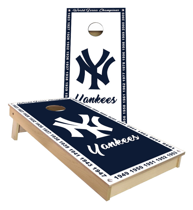 New York Yankees  championship banner Cornhole Boards