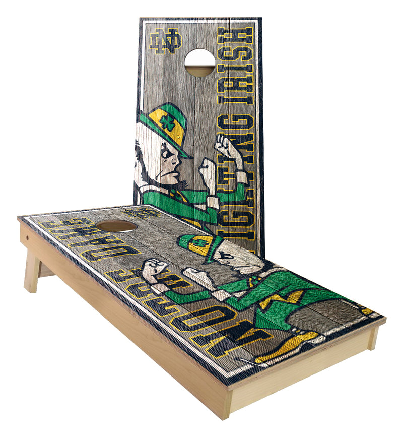 Notre Dame fighting irish Wood plank Cornhole Boards