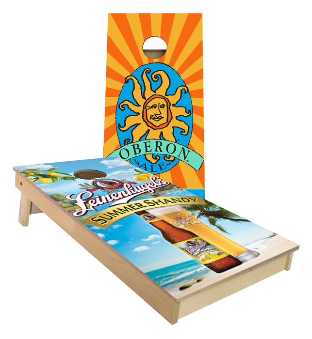 Oberon and Summer Shandy set of Cornhole Boards