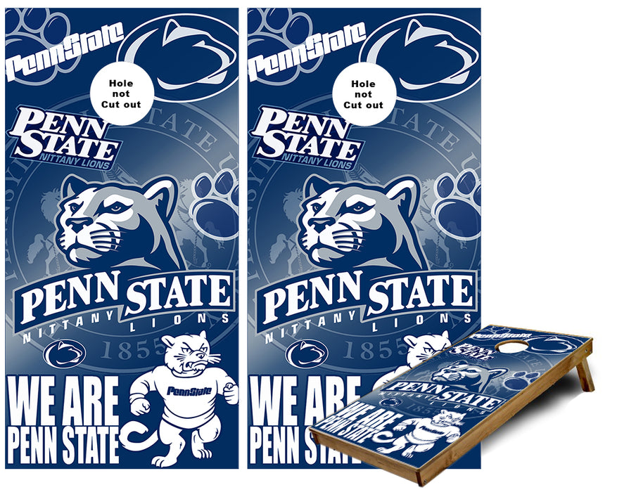 Penn State Collage Cornhole Wraps