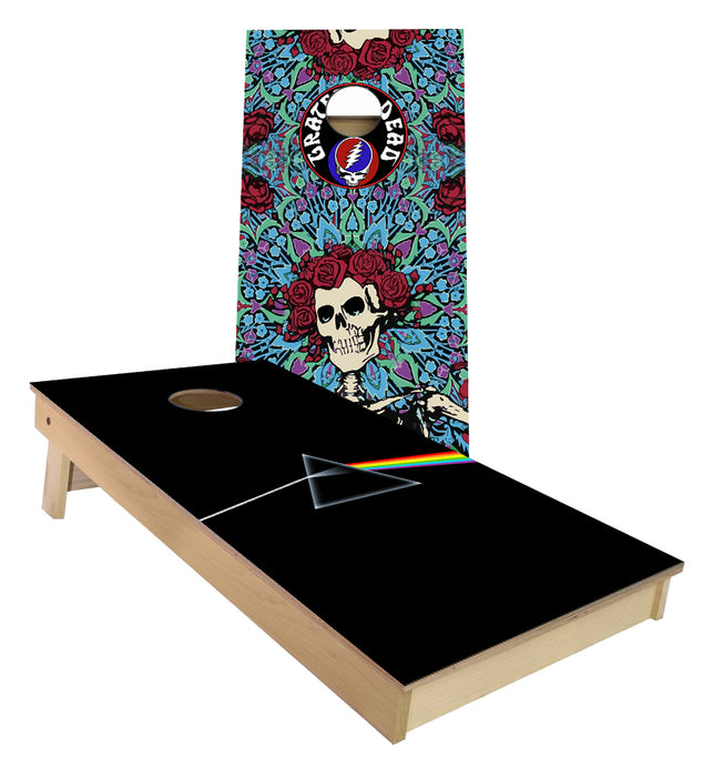 Pink Floyd Dark Side of the Moon and Grateful Dead custom Cornhole Boards