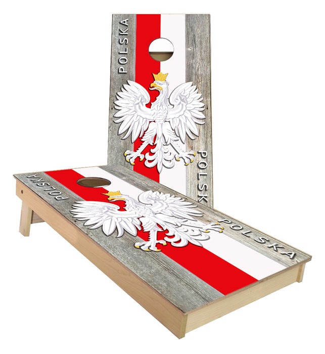 Polish Eagle Flag Cornhole Boards