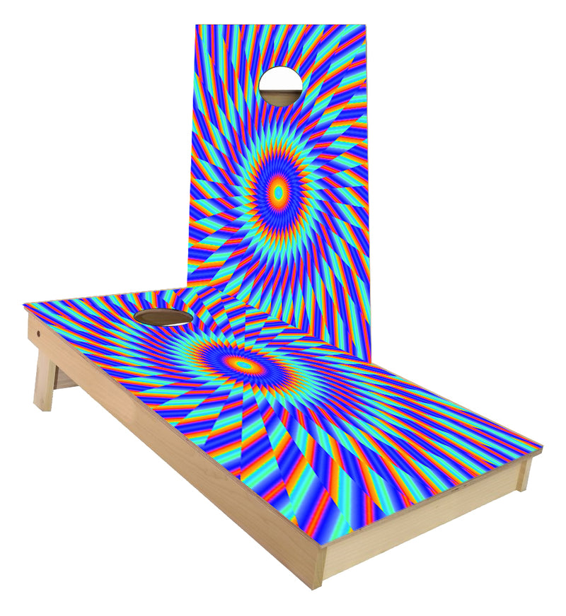 Visual optical Illusion Cornhole Boards