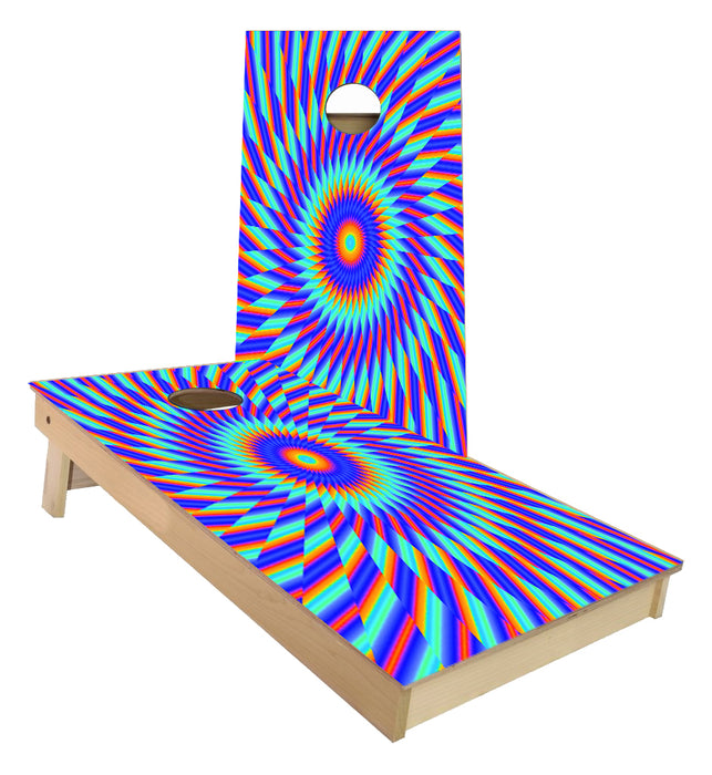 Visual optical Illusion Cornhole Boards