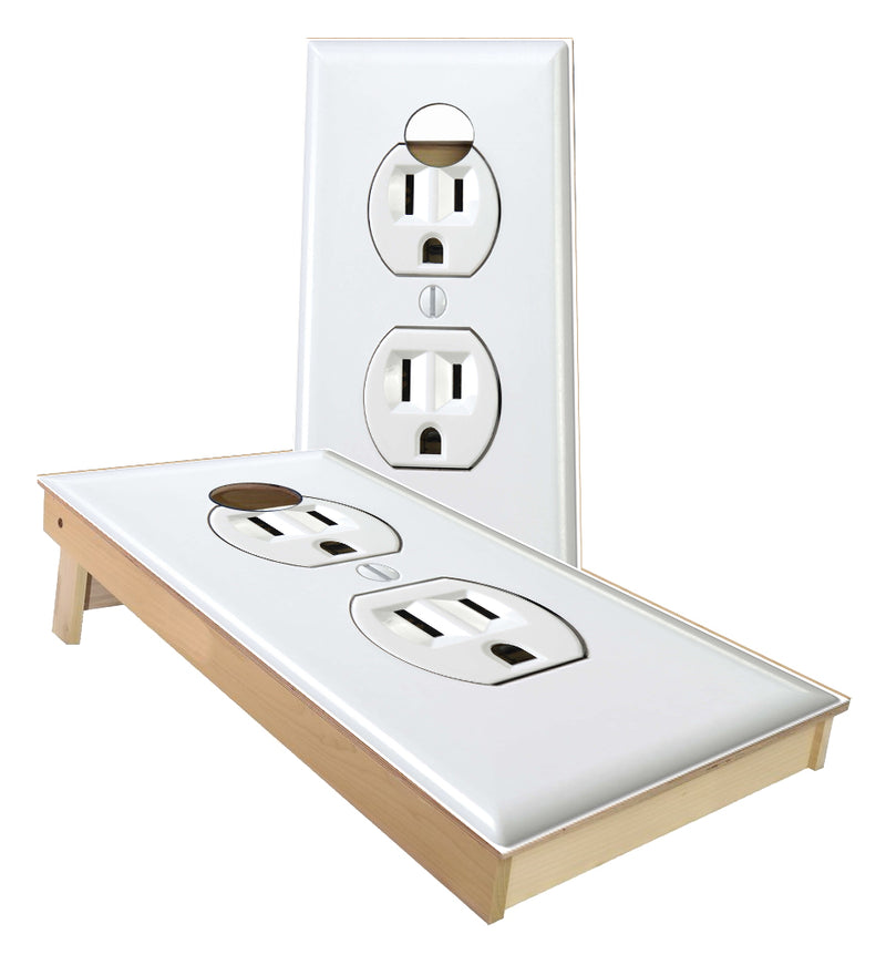 Electrical Outlet 3 prong with ground cornhole boards