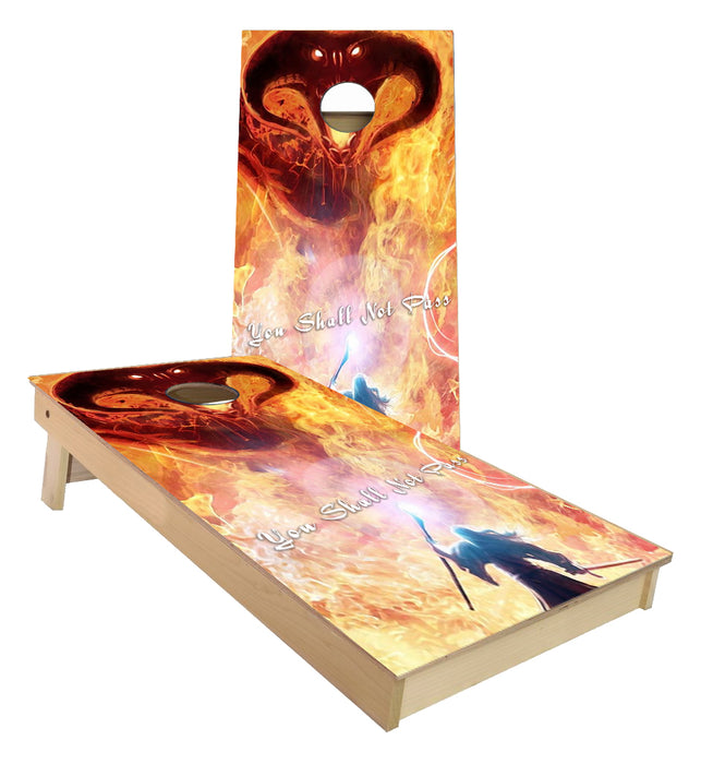 Lord of the Rings You shall not Pass Cornhole Boards