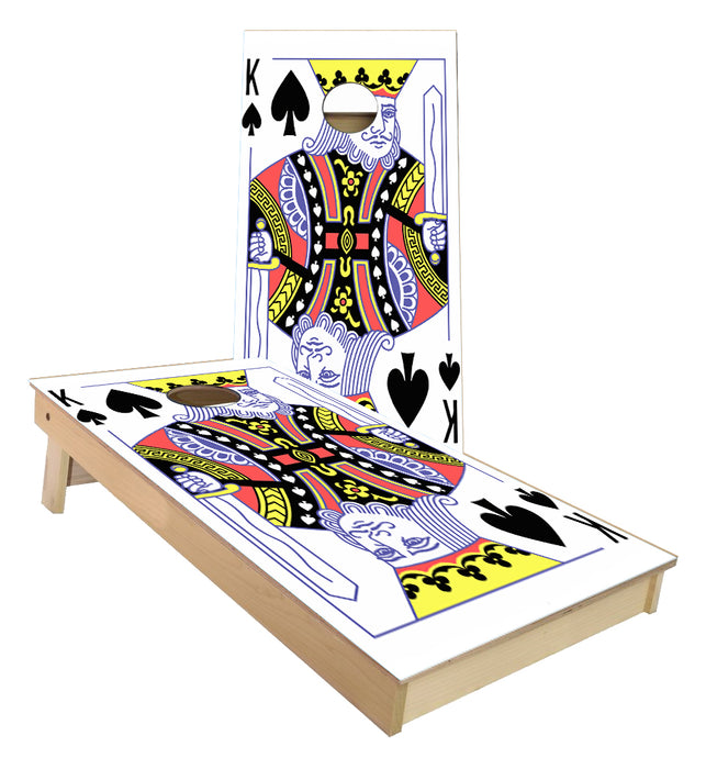 King of Spades Card cornhole boards