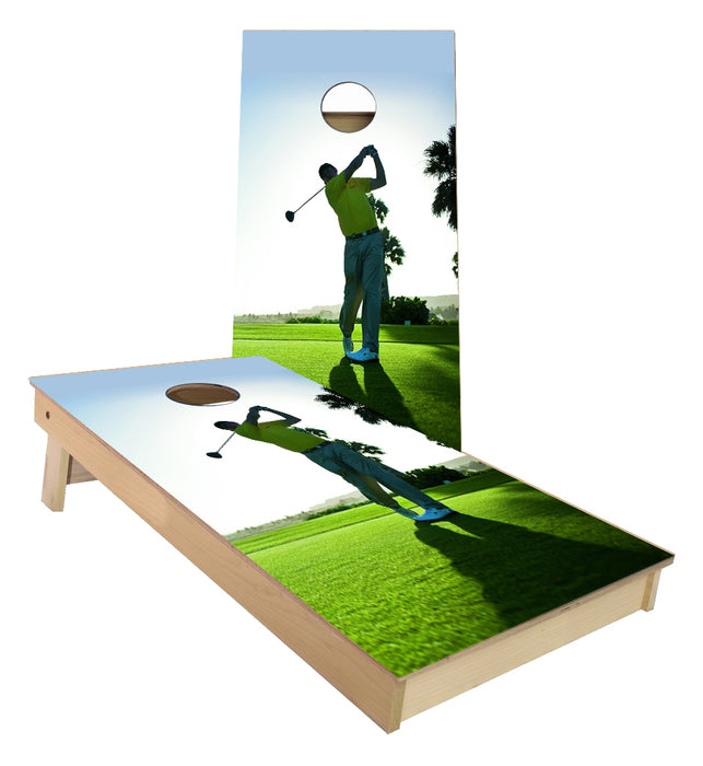 Golf Swing Cornhole Boards