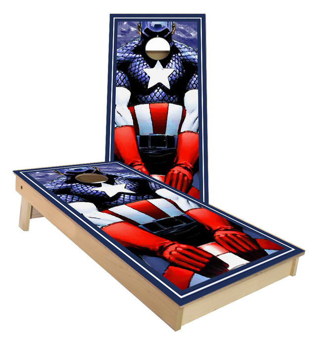 Captain America Cornhole Boards