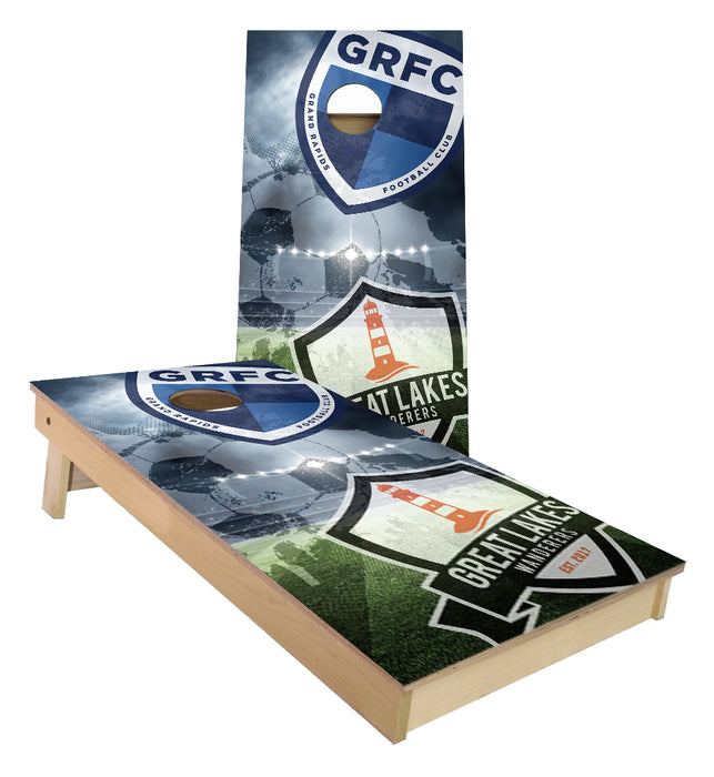 Great Lakes Wanderers Soccer Cornhole Boards
