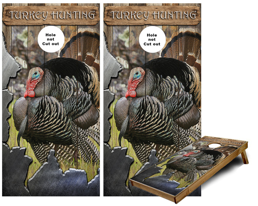 NWTF Turkey Hunting custom Cornhole Wraps