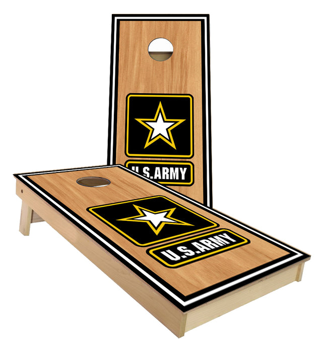 US Army stained wood Cornhole Boards