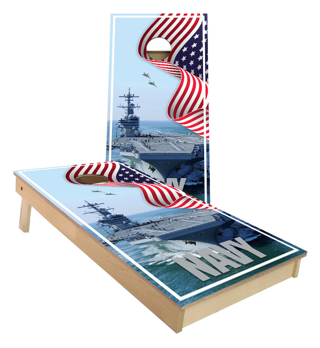 US NAVY Aircraft Carrier Cornhole Boards