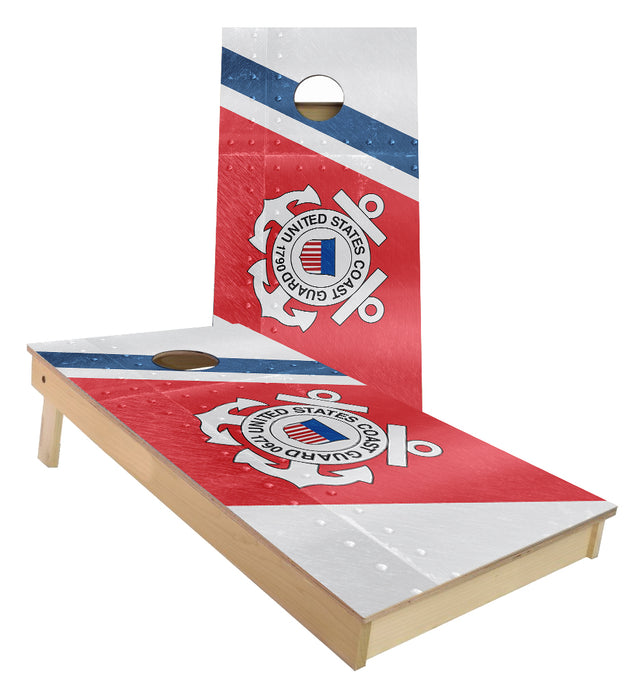 United States Coast Guard Flag Cornhole Boards