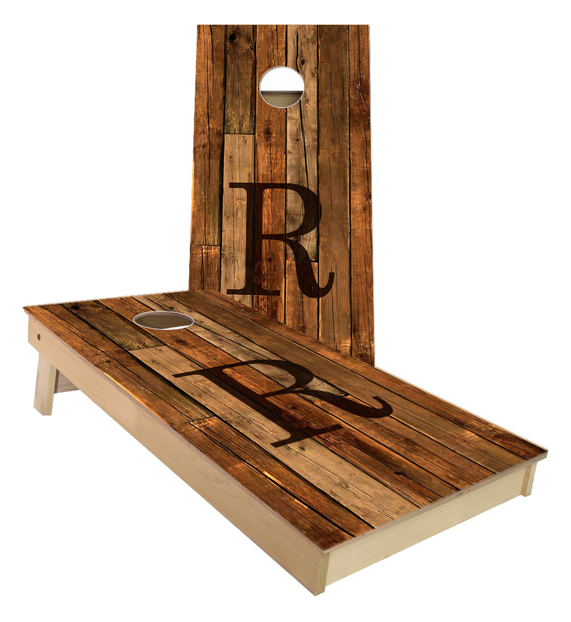 Custom Wedding Guest Book R cornhole boards