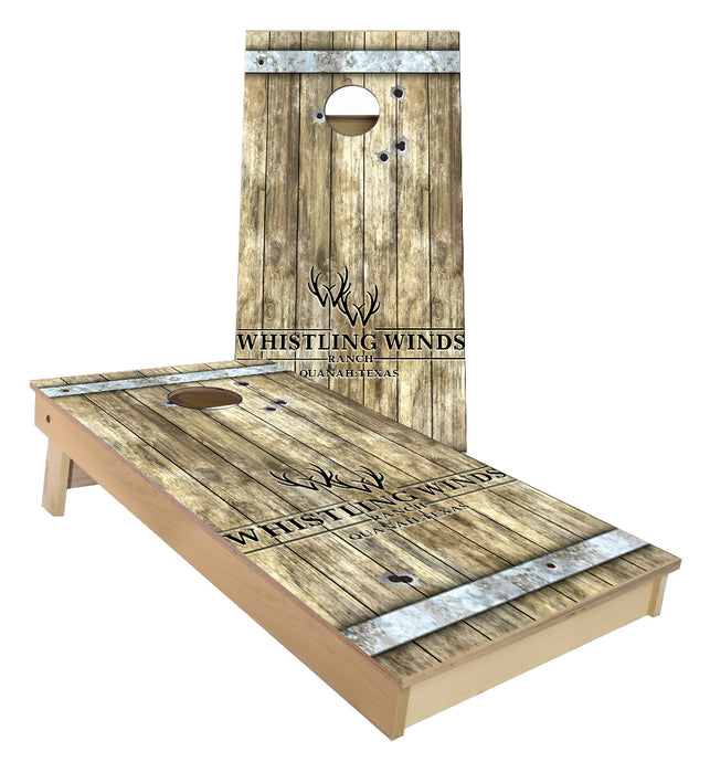 Whistling Winds Ranch Quanah Texas Cornhole Boards